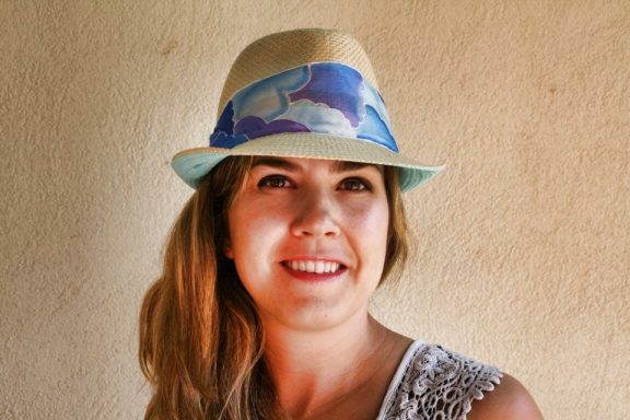 Sombrero borsalino con nubes